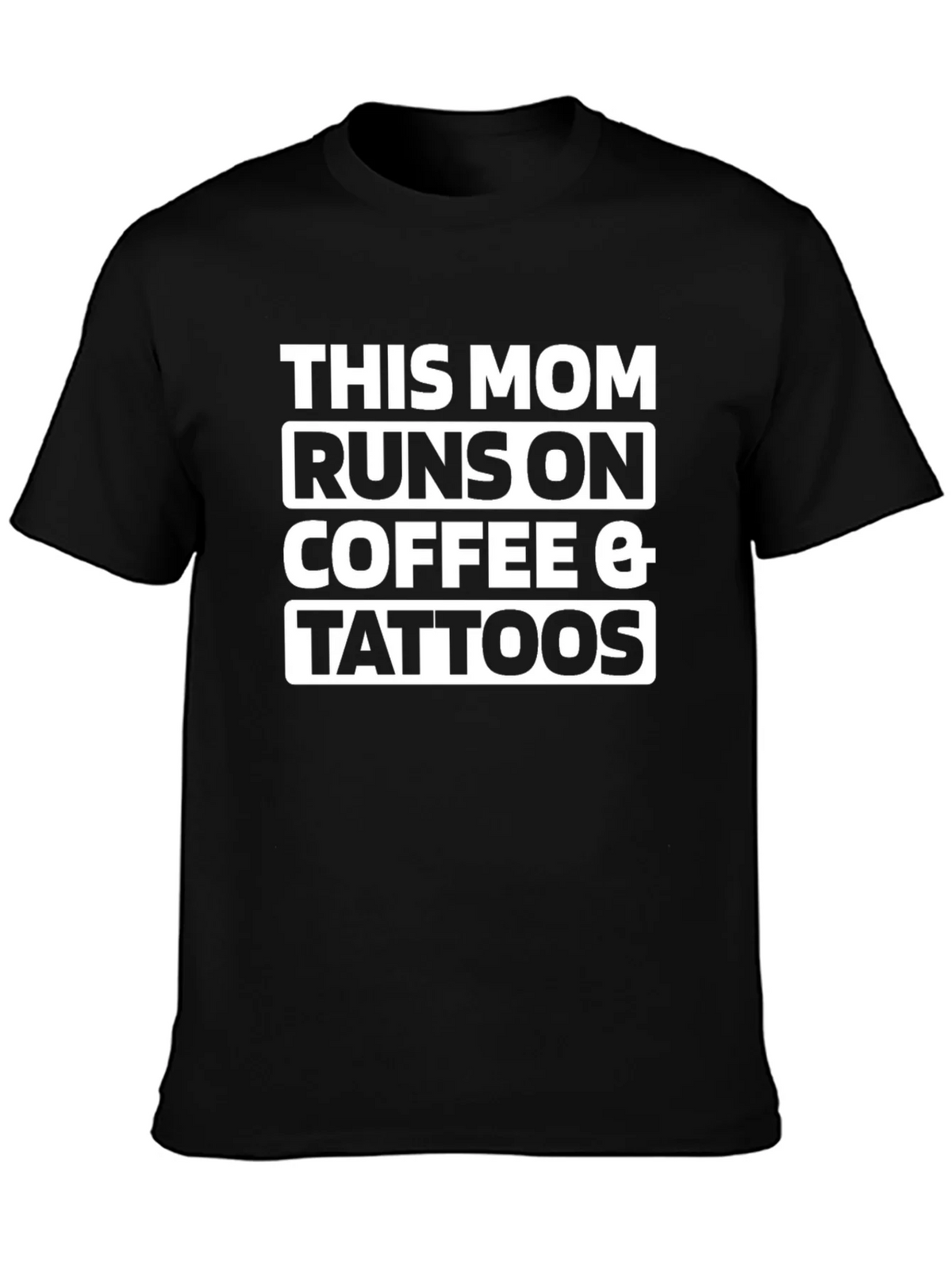 This Mom Runs On Coffee & Tattoos T-Shirt product image 3