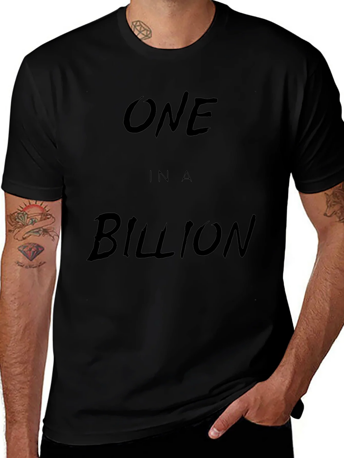 One in a Billion Black Graphic Tee product image 1