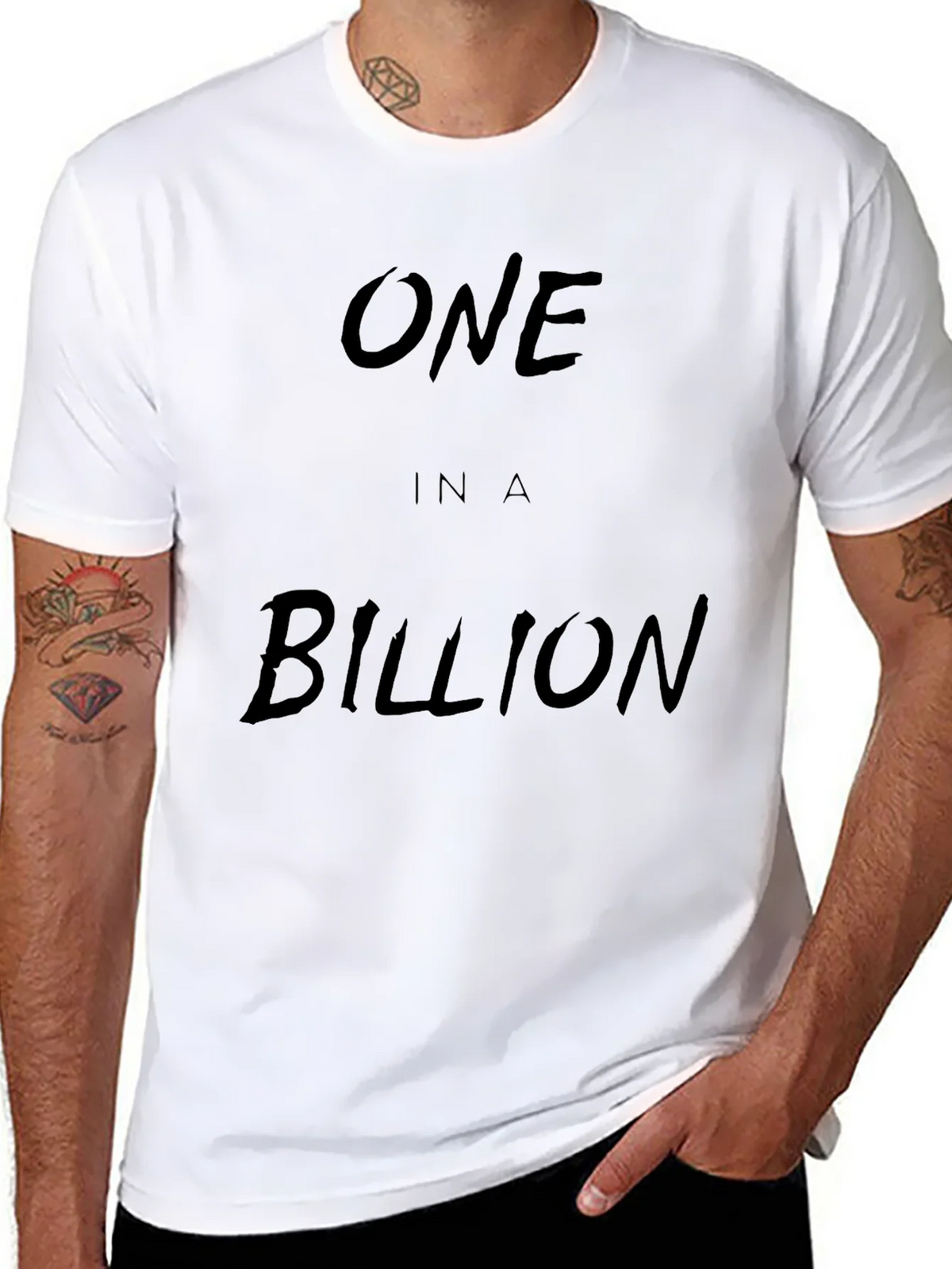 One in a Billion Black Graphic Tee product image 7