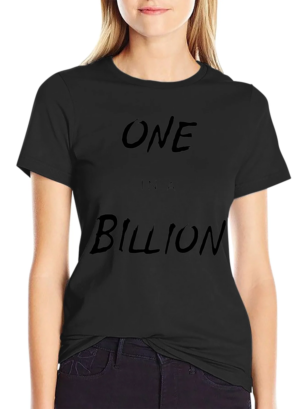 One in a Billion Black Graphic Tee product image 2