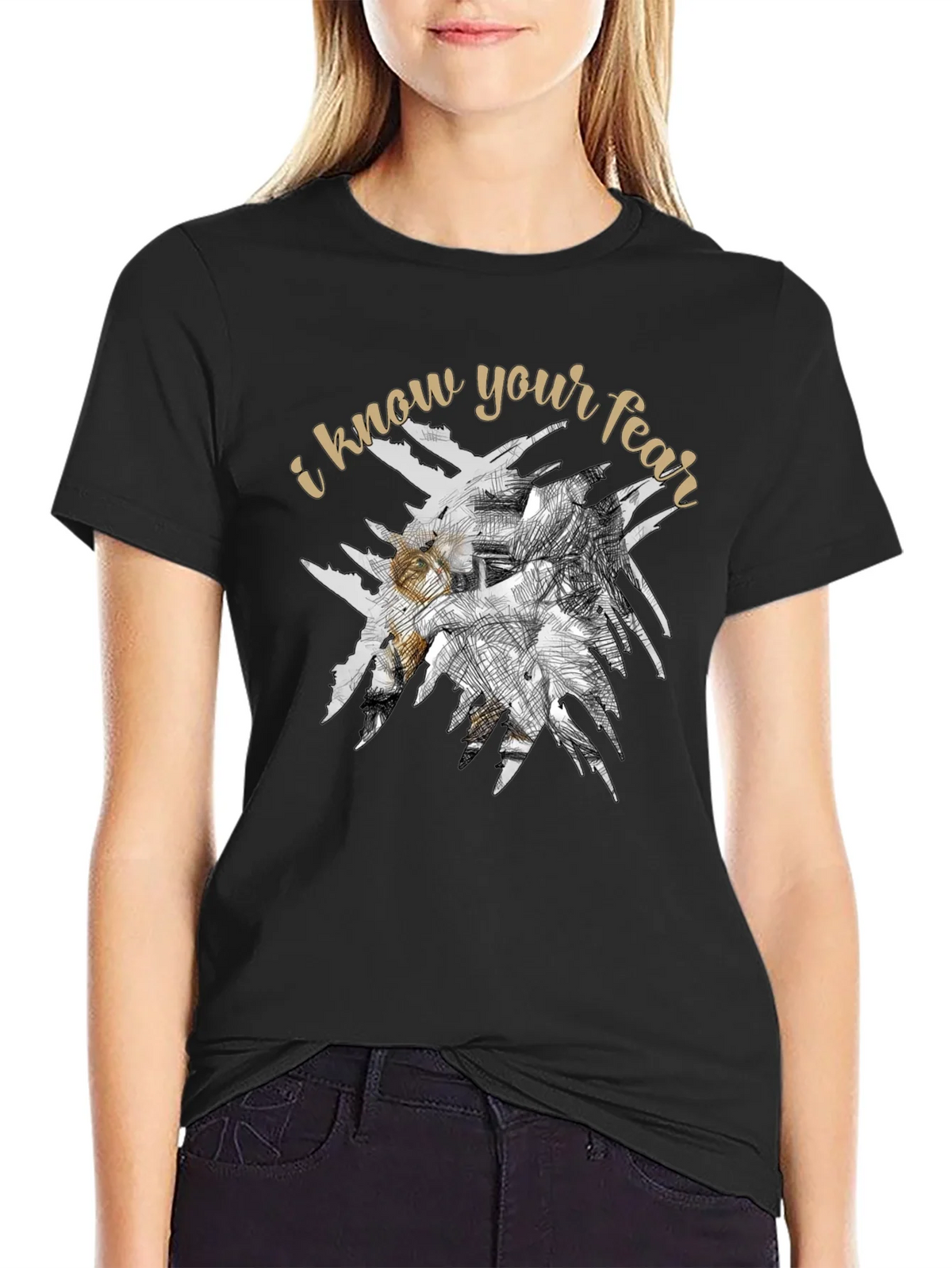 I Know Your Fear Graphic Tee - Black product image 2