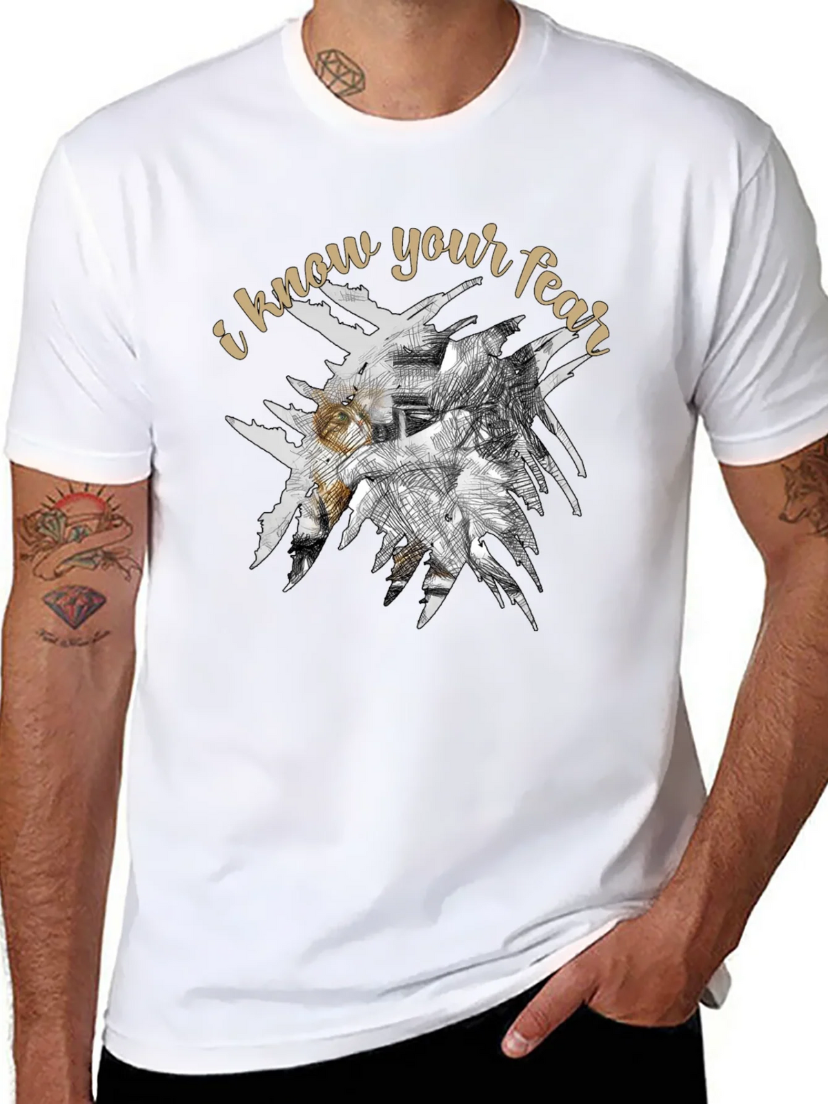 I Know Your Fear Graphic Tee - Black product image 7