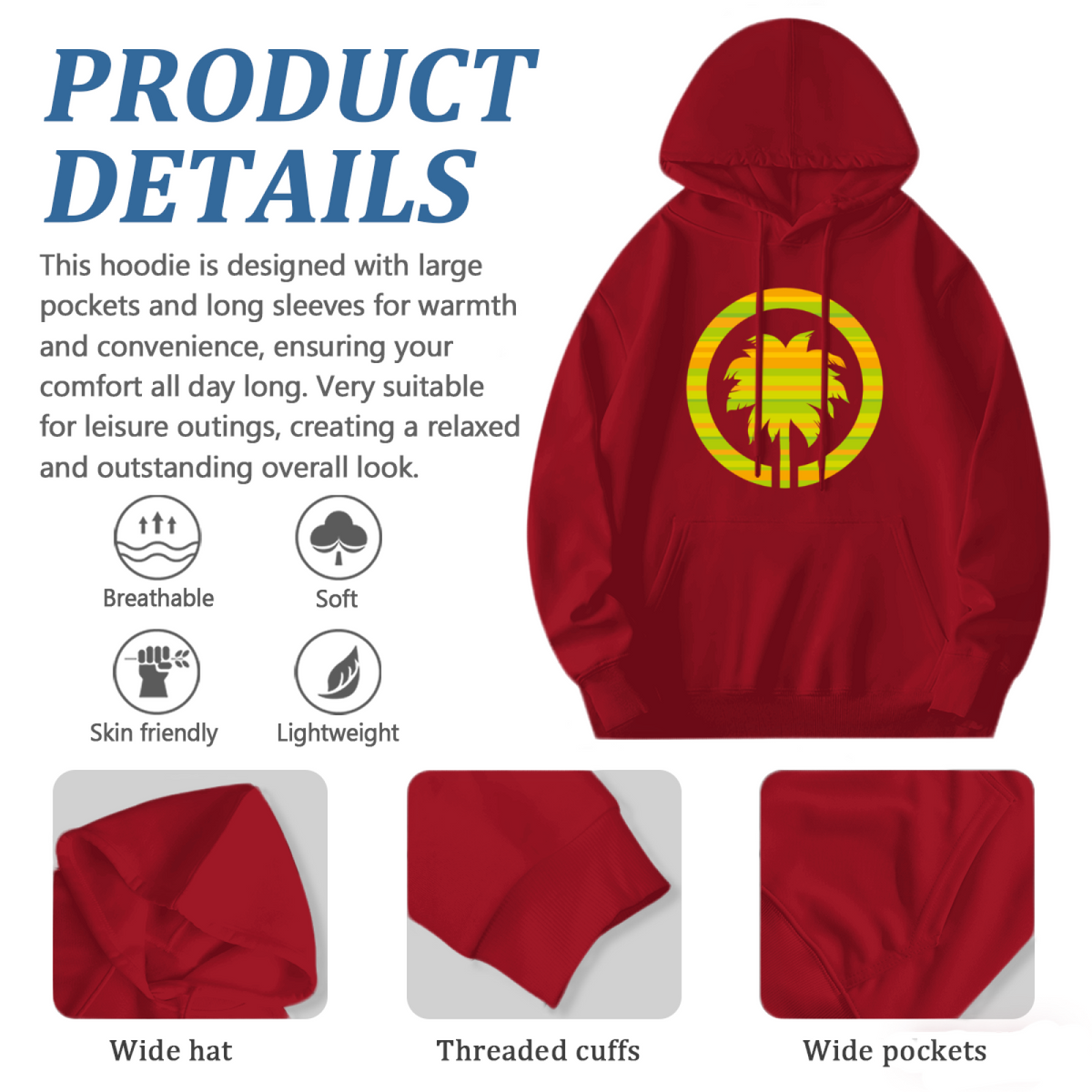 Retro Vintage Hoodie - Artistic Expression Graphic Pullover product image 6