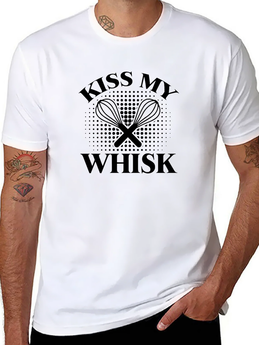 Kiss My Whisk Graphic T-Shirt - Black product image 7
