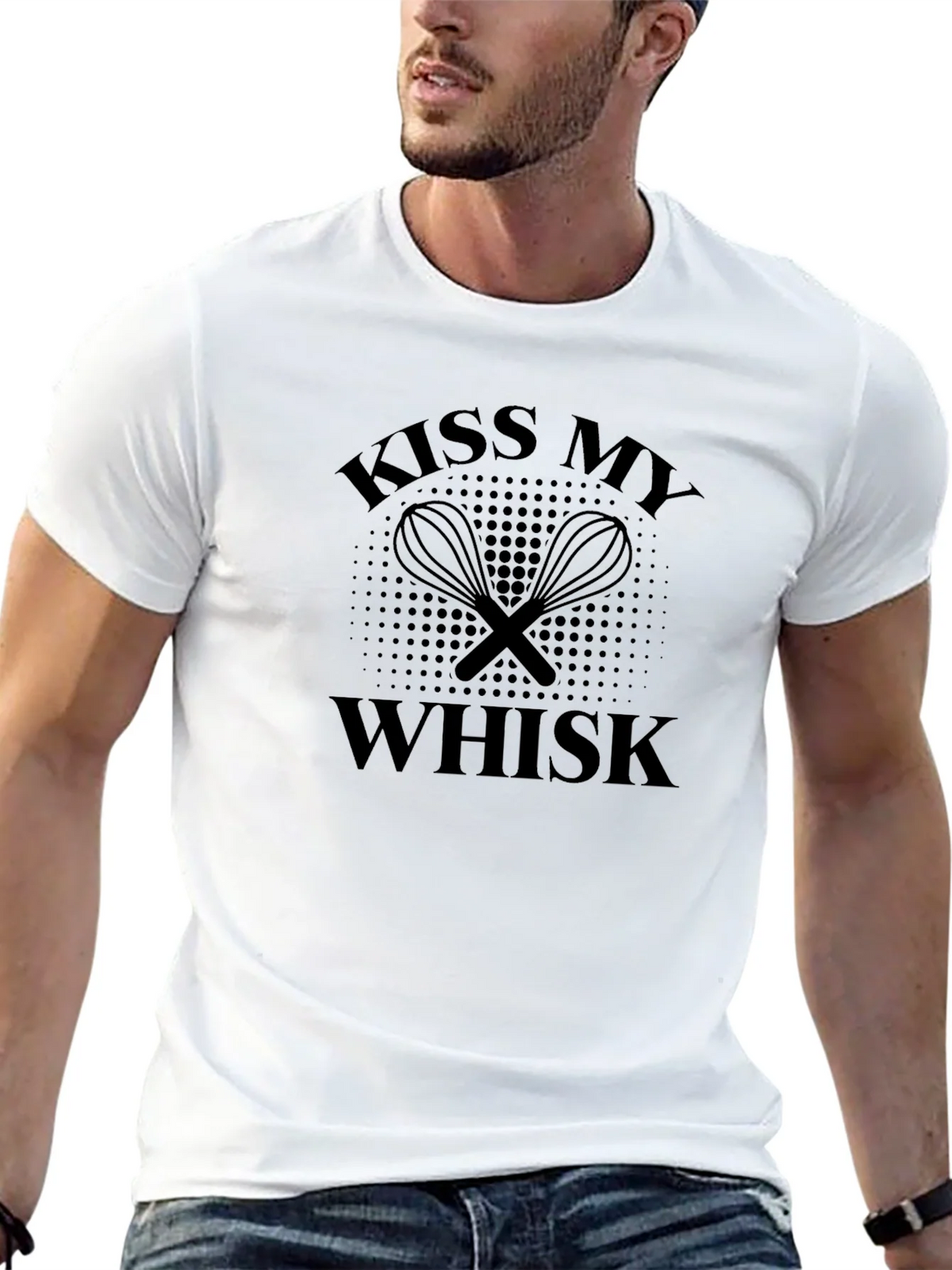 Kiss My Whisk Graphic T-Shirt - Black product image 12