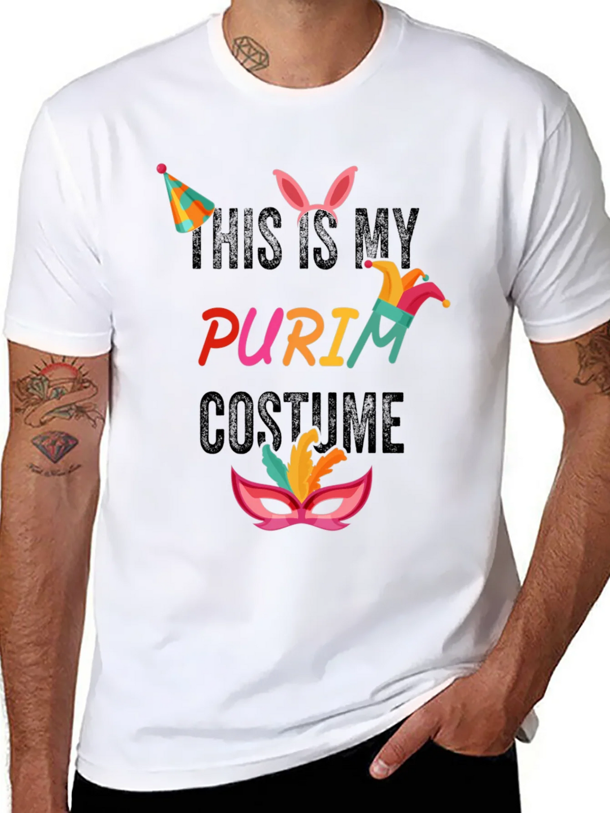 Purim Costume T-Shirt: This is My Tee product image 7