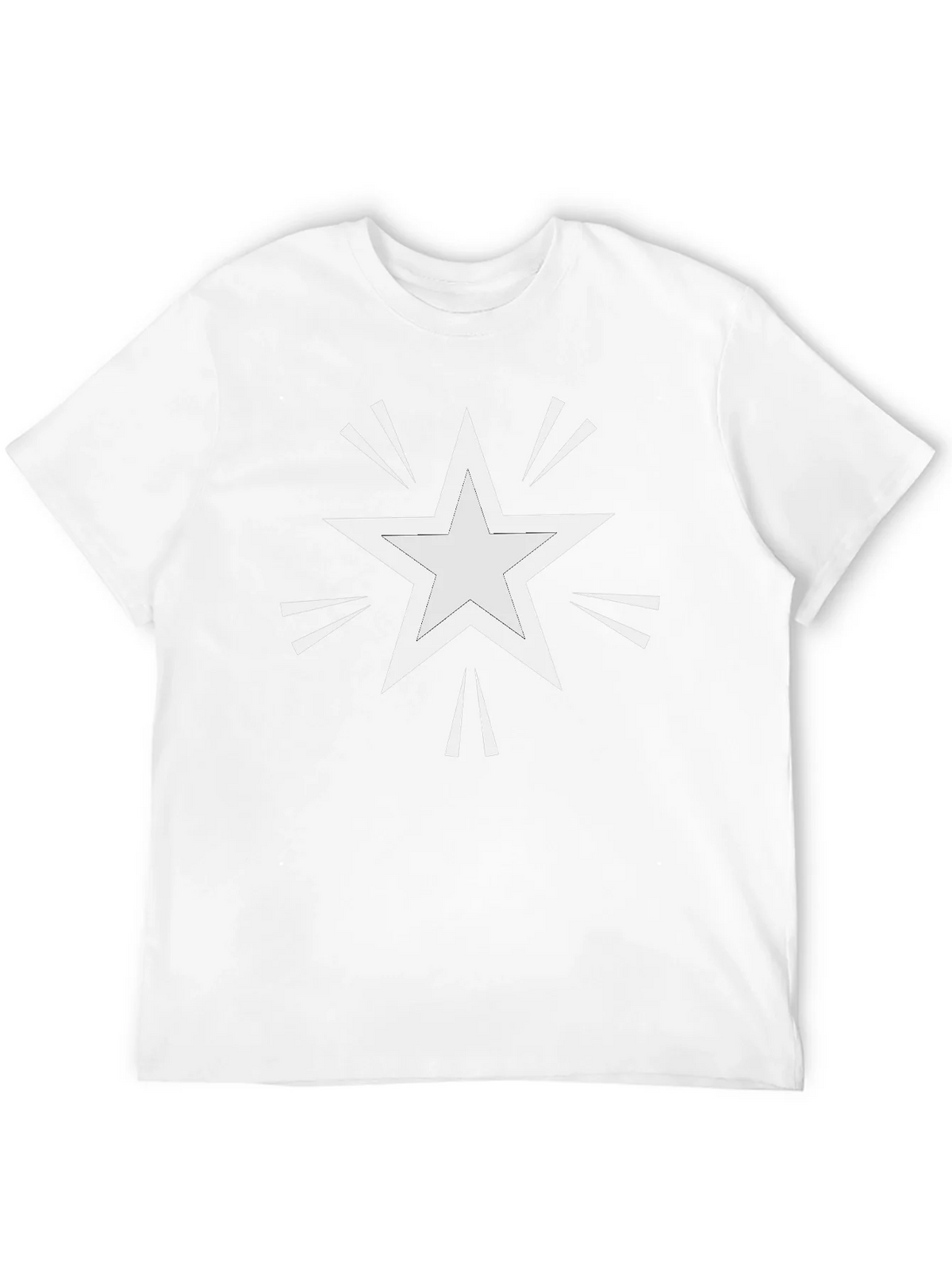 Star Burst Graphic Print Black T-Shirt product image 11