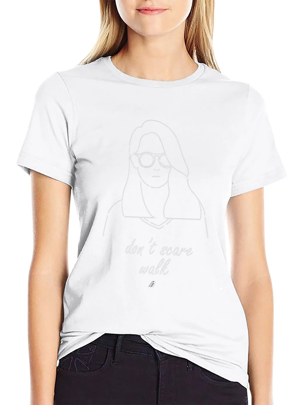 Dont Scare Walk Graphic Tee - Black Unisex T-Shirt product image 8