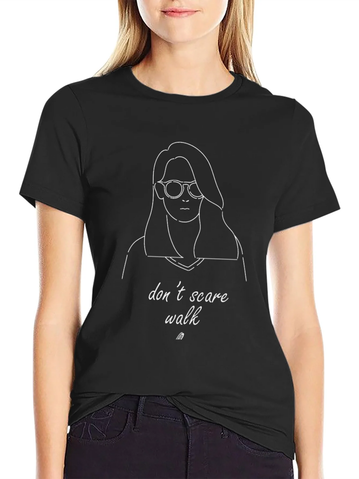 Dont Scare Walk Graphic Tee - Black Unisex T-Shirt product image 2