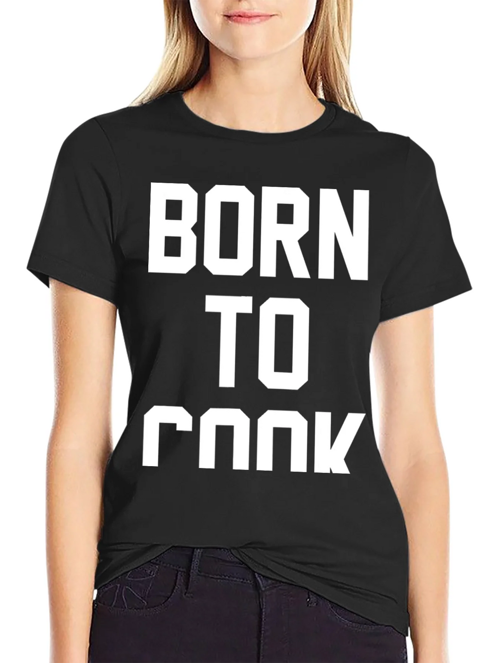 Born To Cook Black T-Shirt product image 2