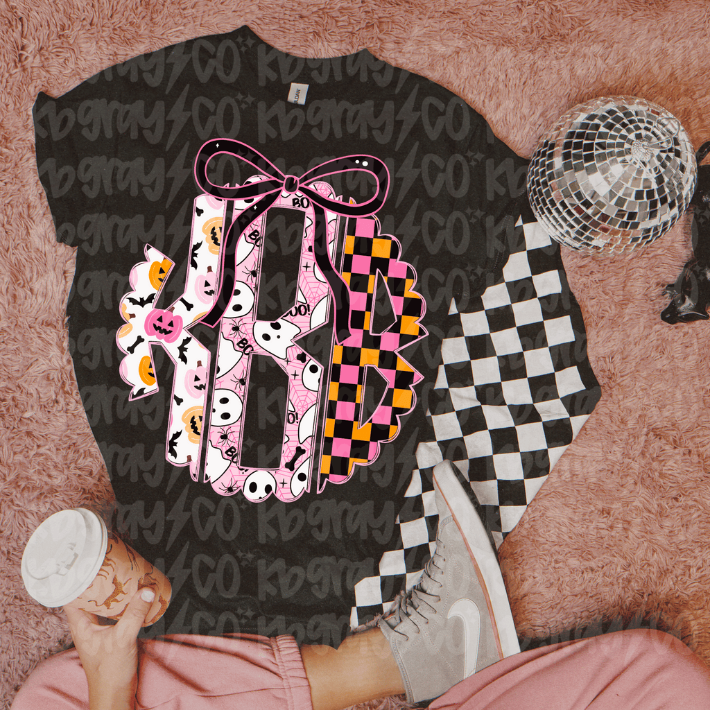 Custom Halloween Monogram