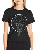 Cool Ice Cream Cone Graphic T-Shirt product image 1