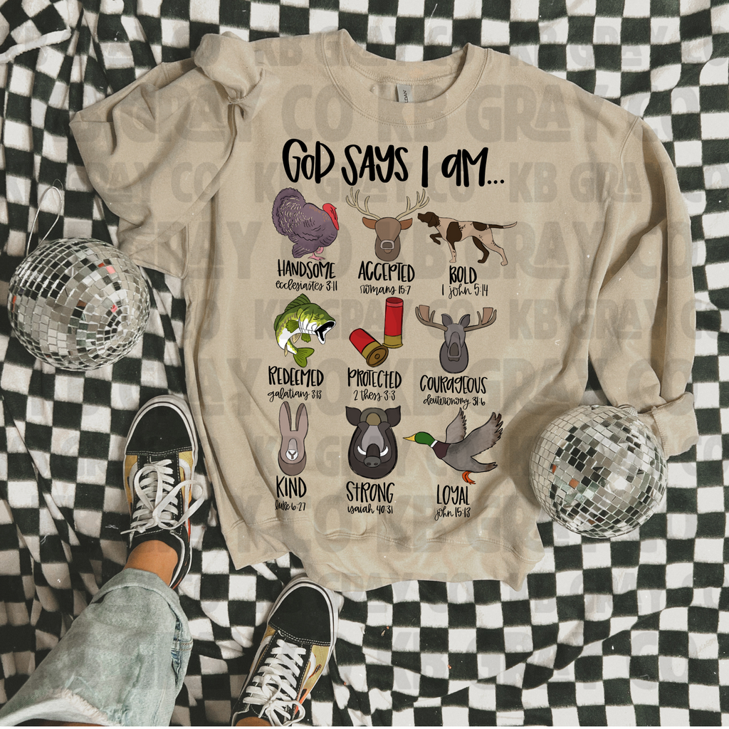 God says I am hunting - kids
