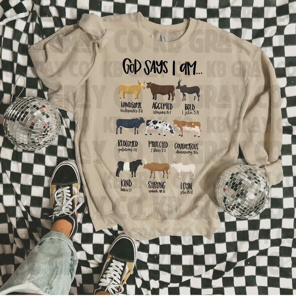 God says I am Cows - kids