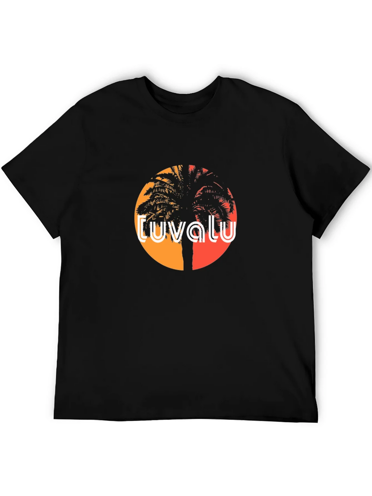 Tuvalu Palm Tree Sunset T-Shirt product image 5