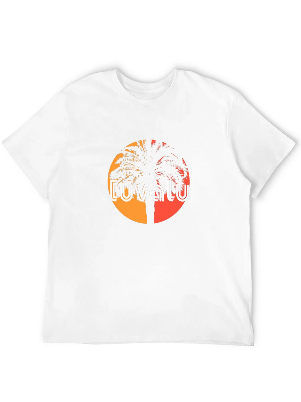 Tuvalu Palm Tree Sunset T-Shirt product image 11