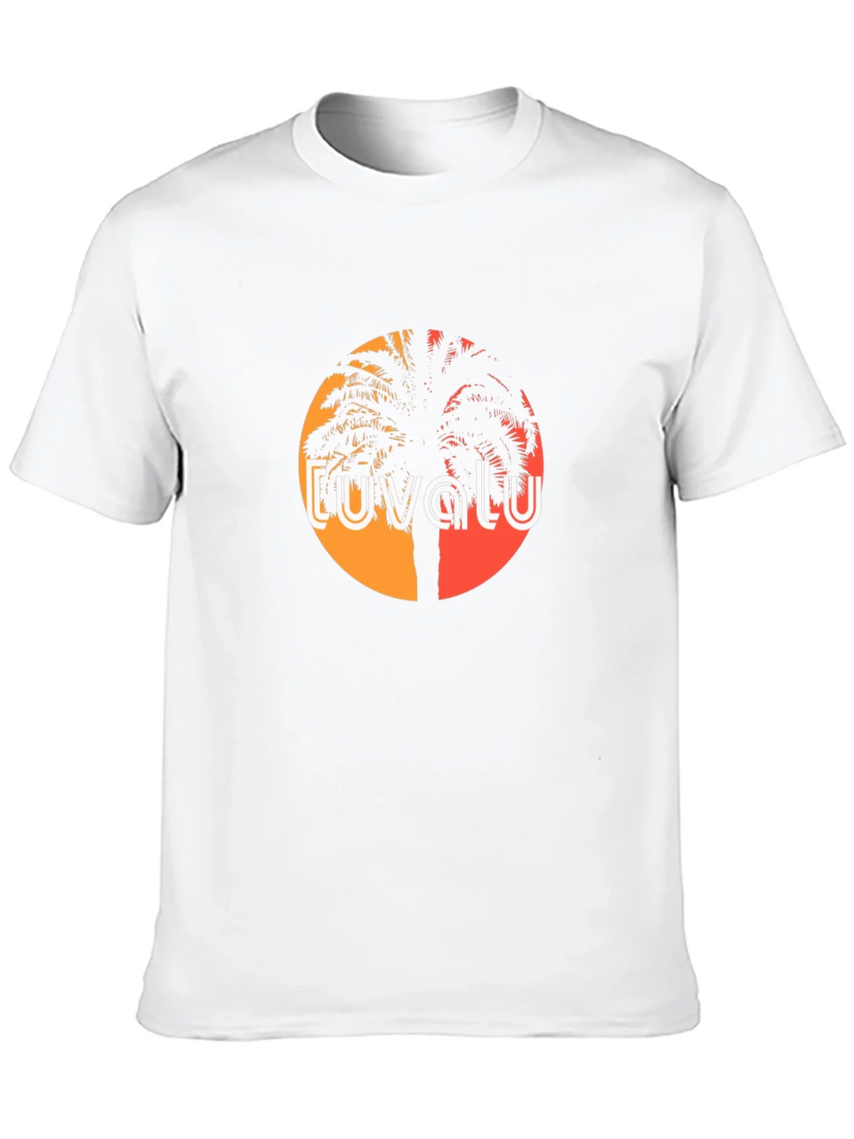 Tuvalu Palm Tree Sunset T-Shirt product image 9
