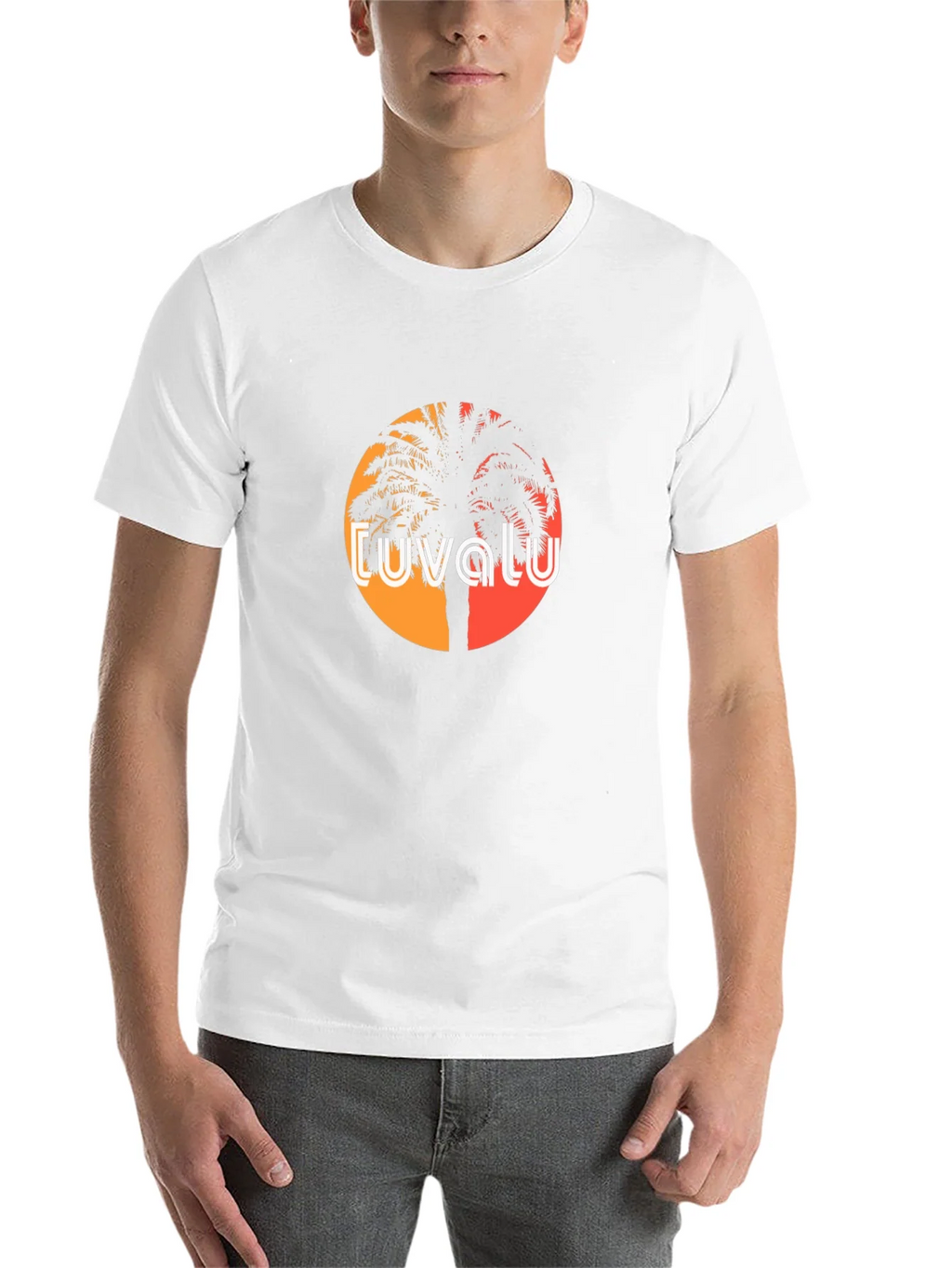 Tuvalu Palm Tree Sunset T-Shirt product image 10