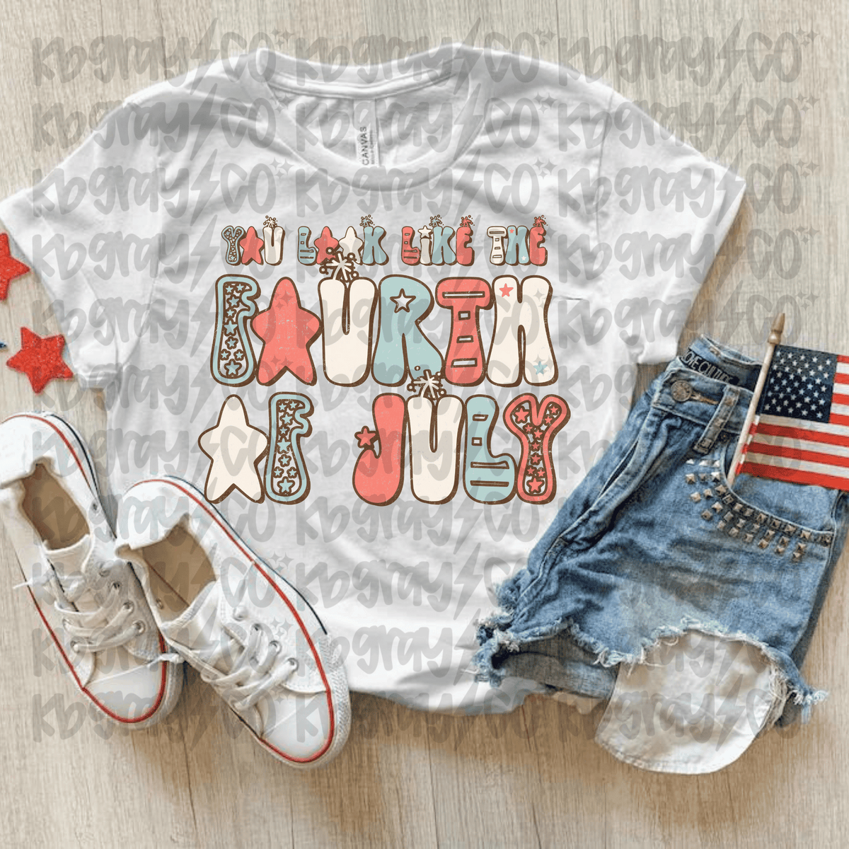 You look like the Fourth of July