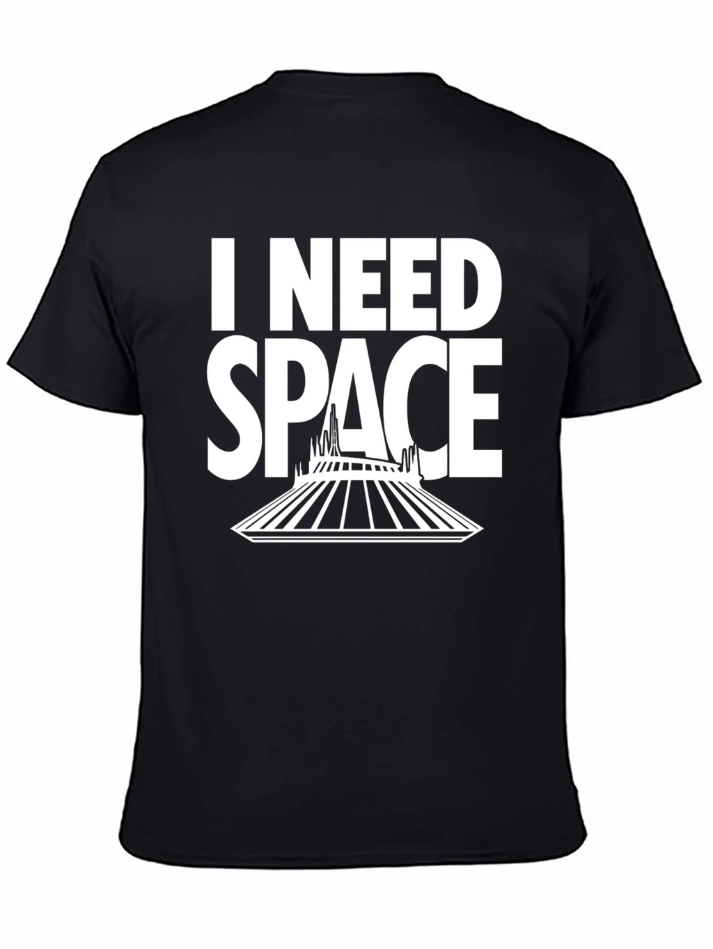 I Need Space T-Shirt - Black Cotton Blend product image 4