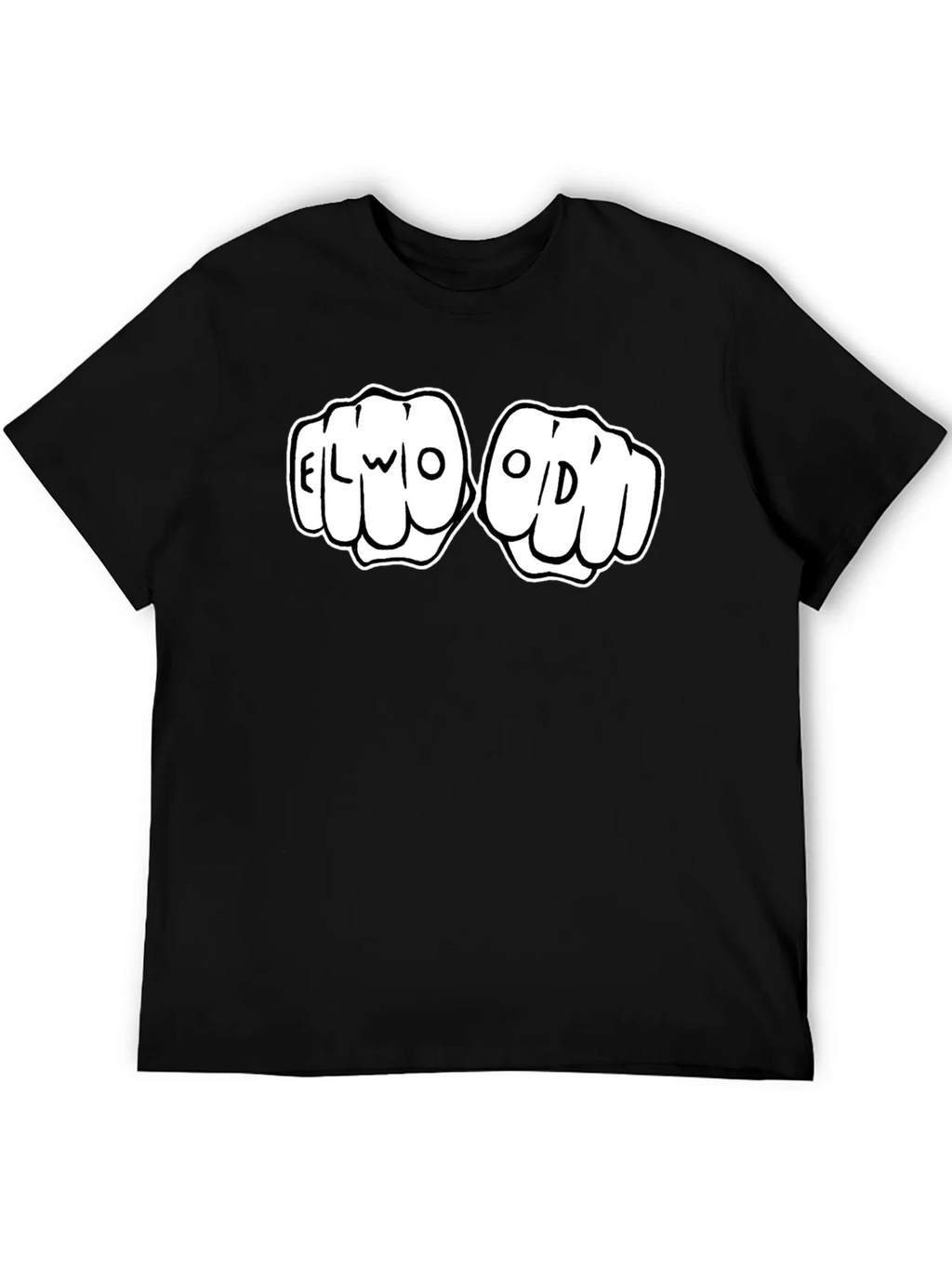 Elwood Fist Bump Graphic Tee - Black Cotton T-Shirt product image 5