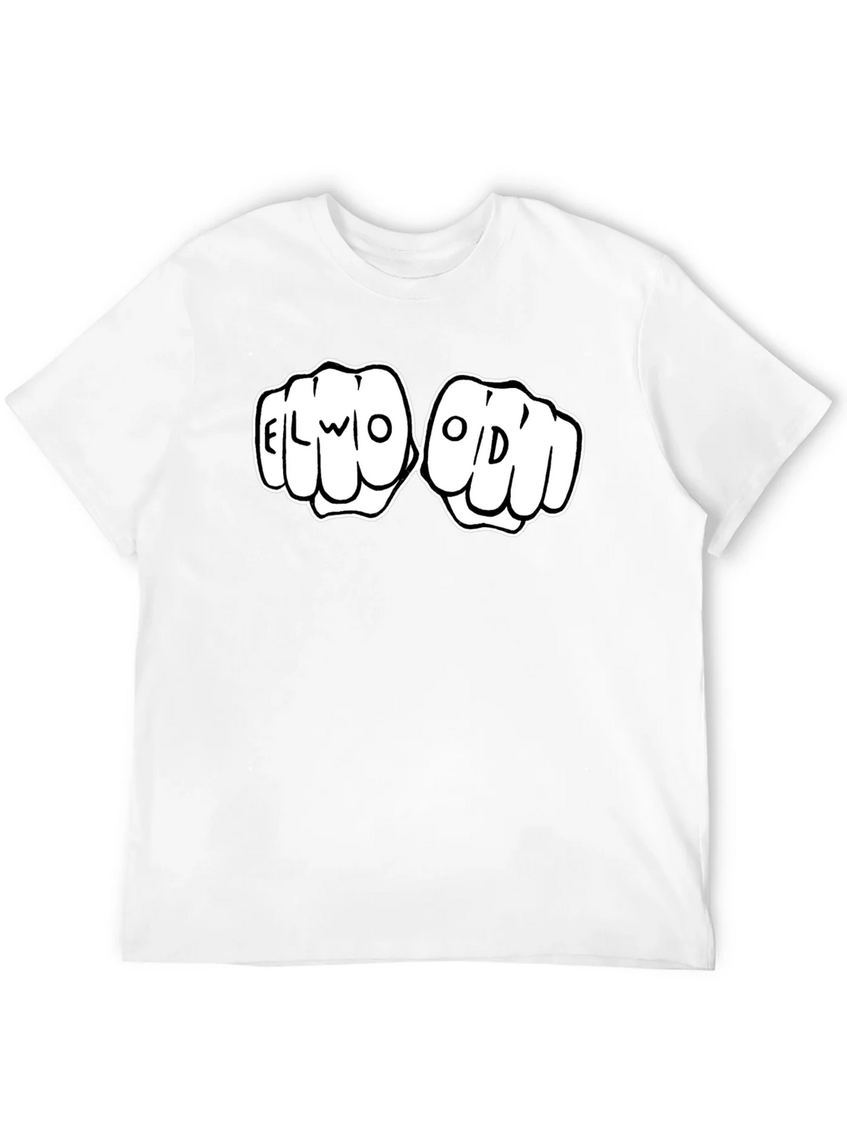 Elwood Fist Bump Graphic Tee - Black Cotton T-Shirt product image 11
