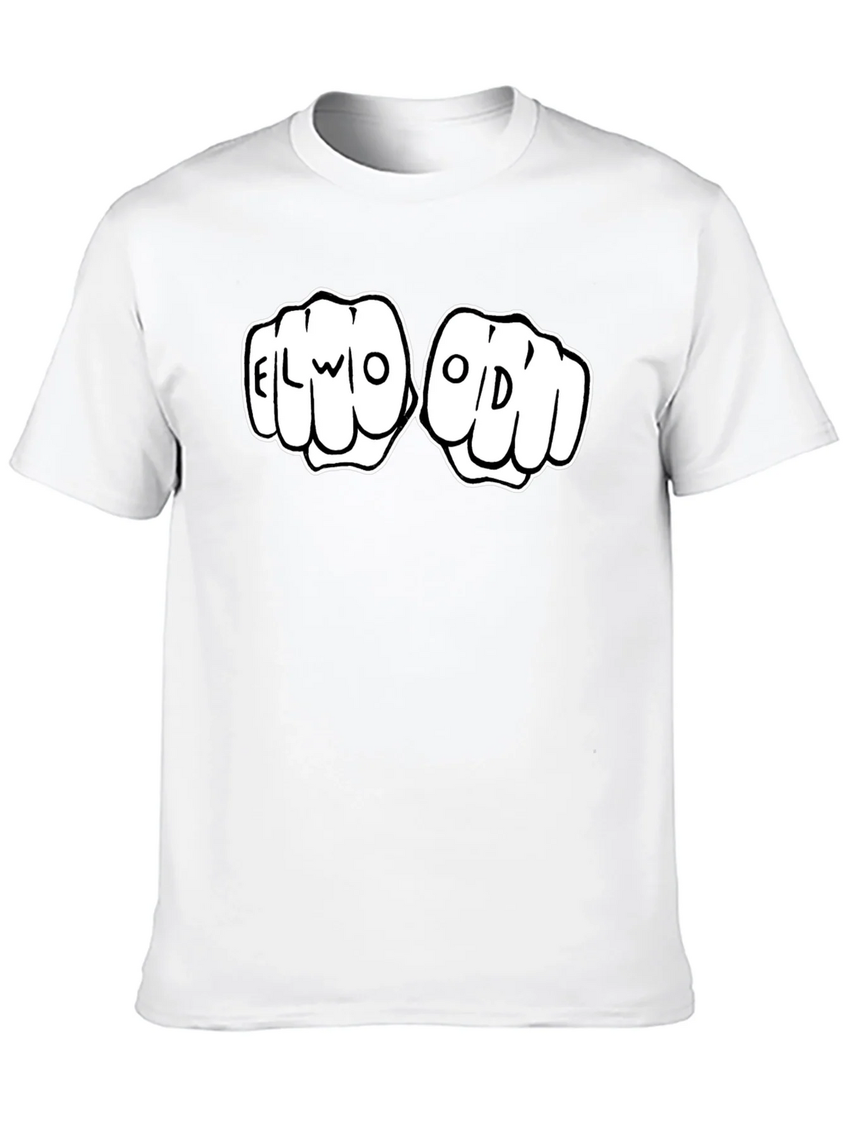 Elwood Fist Bump Graphic Tee - Black Cotton T-Shirt product image 9