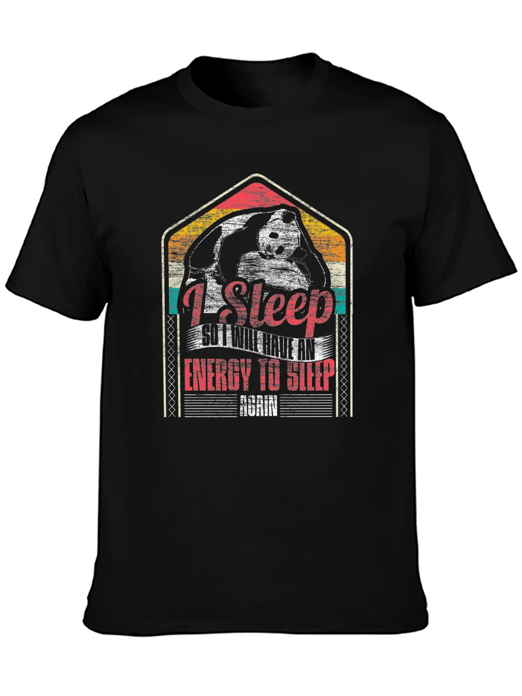 I Sleep Panda Graphic Tee - Funny Shirt product image 3