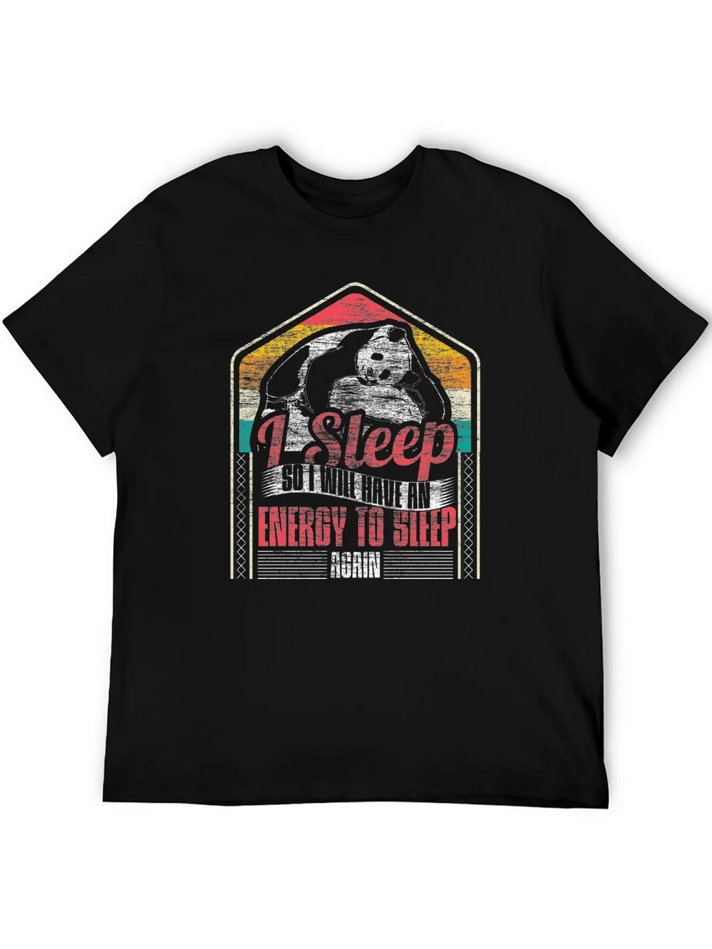 I Sleep Panda Graphic Tee - Funny Shirt product image 5