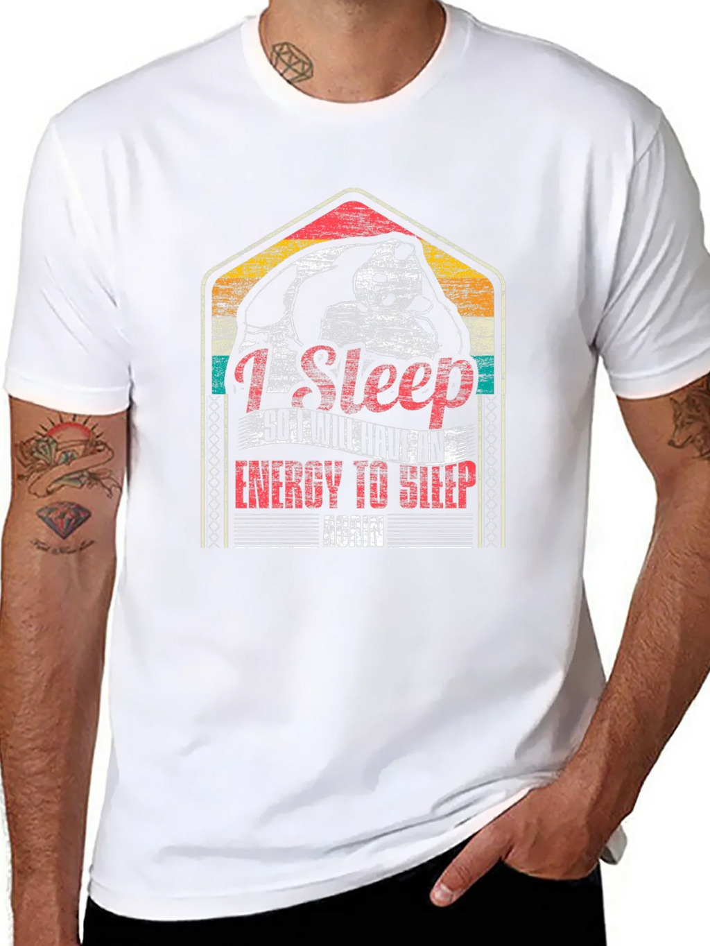 I Sleep Panda Graphic Tee - Funny Shirt product image 7