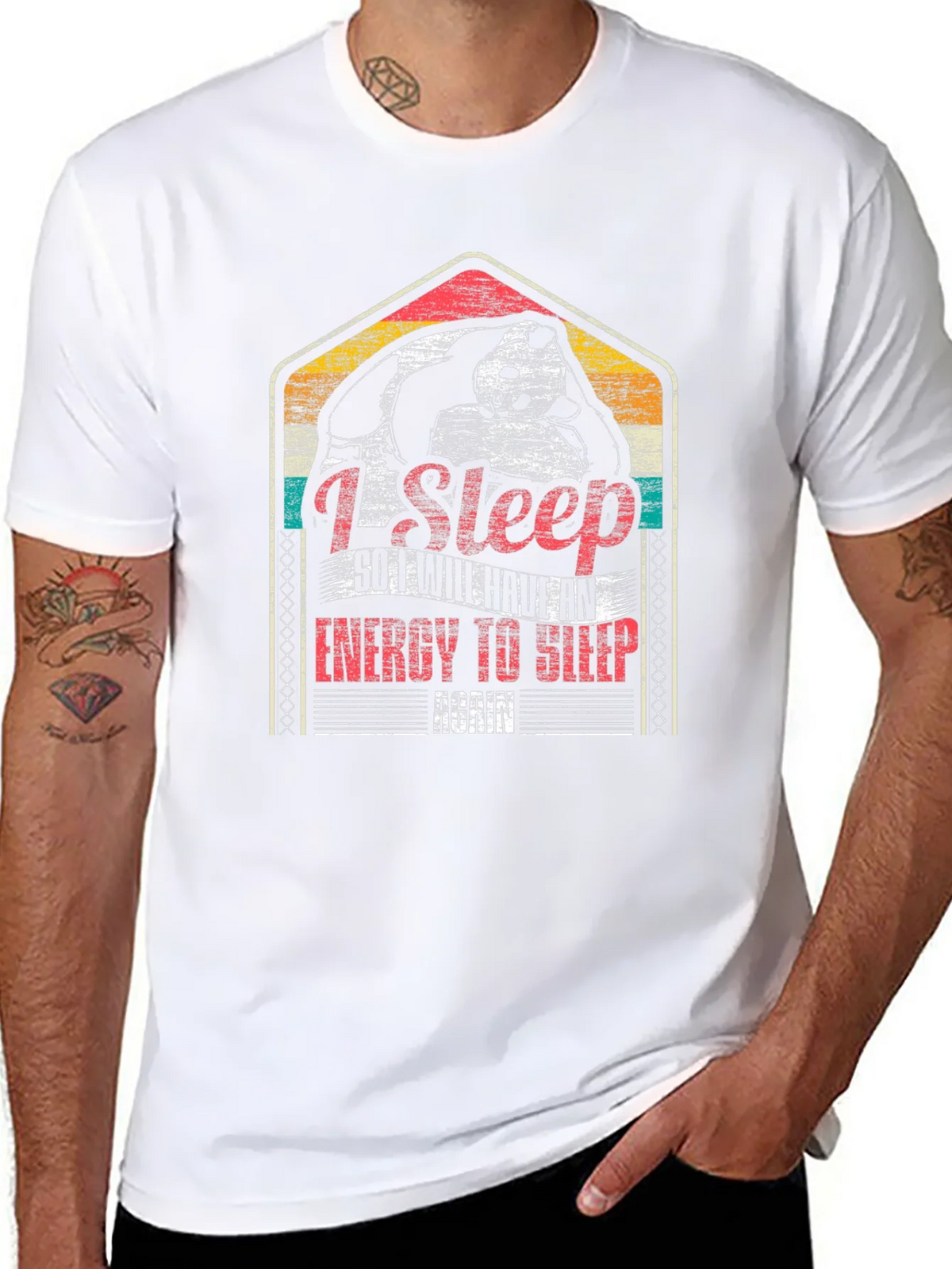 I Sleep Panda Graphic Tee - Funny Shirt product image 7