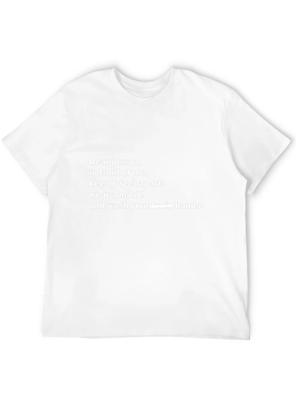Funny Social Distancing T-Shirt - Wash Your Brain Hands! product image 11