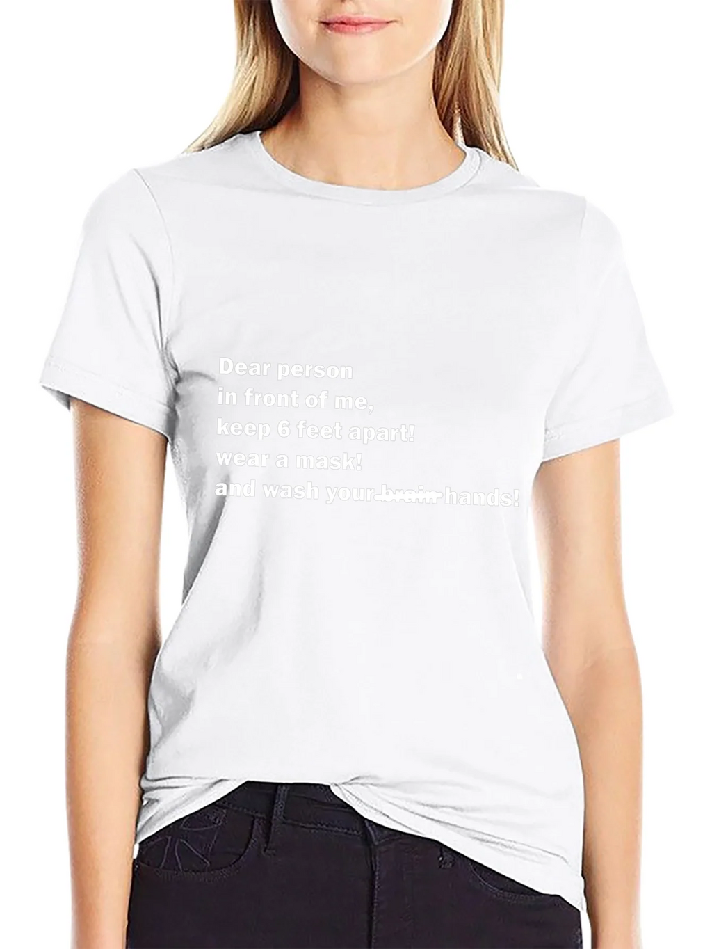 Funny Social Distancing T-Shirt - Wash Your Brain Hands! product image 8