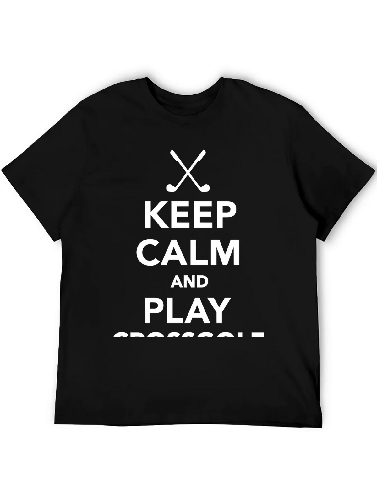 Keep Calm & Play Crossgolf T-Shirt - Black Tee product image 5