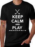 Keep Calm & Play Crossgolf T-Shirt - Black Tee product image 1