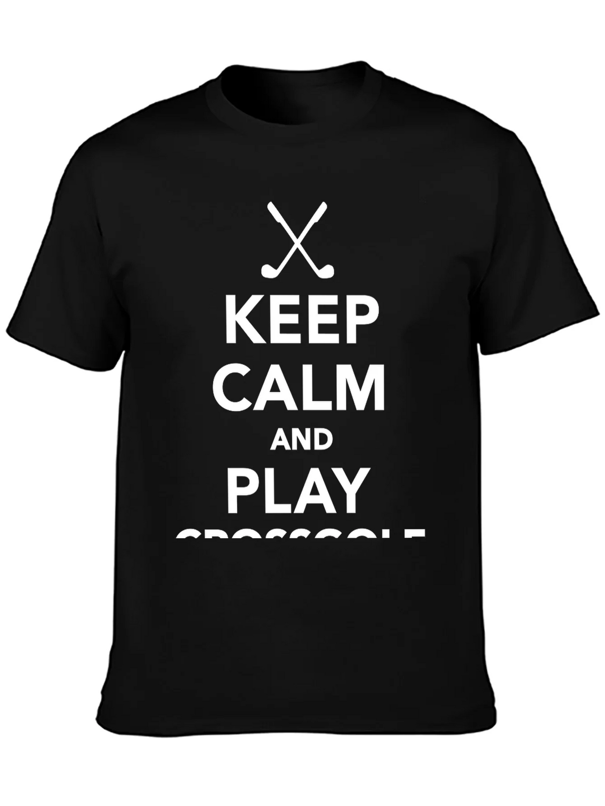 Keep Calm & Play Crossgolf T-Shirt - Black Tee product image 3
