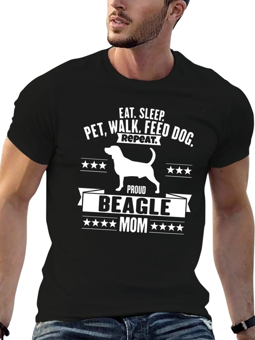 Proud Beagle Mom T-Shirt product image 6