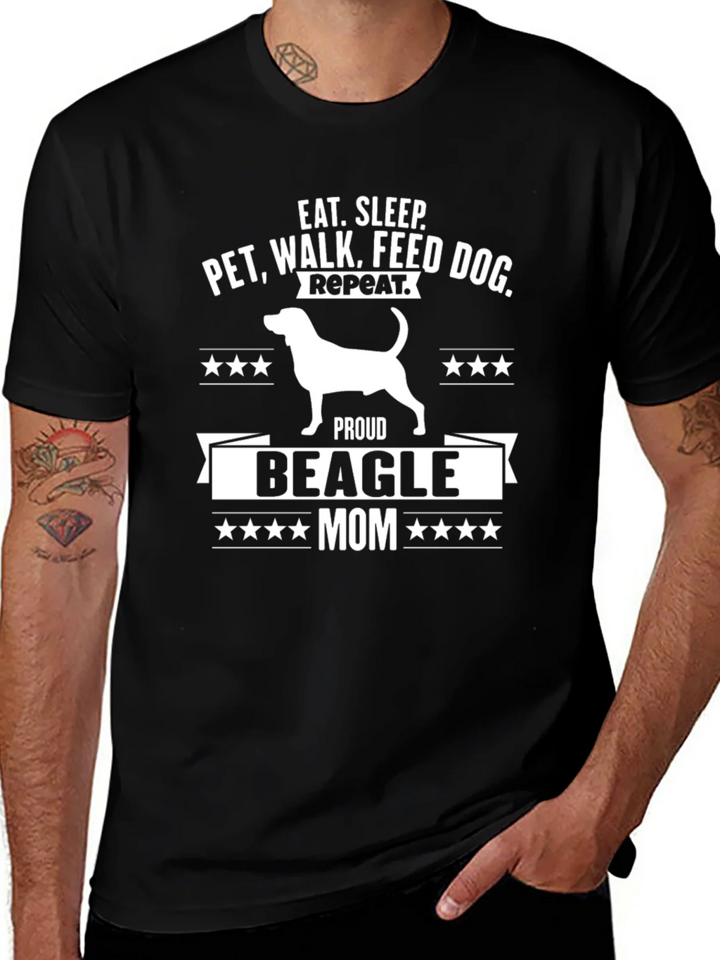 Proud Beagle Mom T-Shirt product image 1