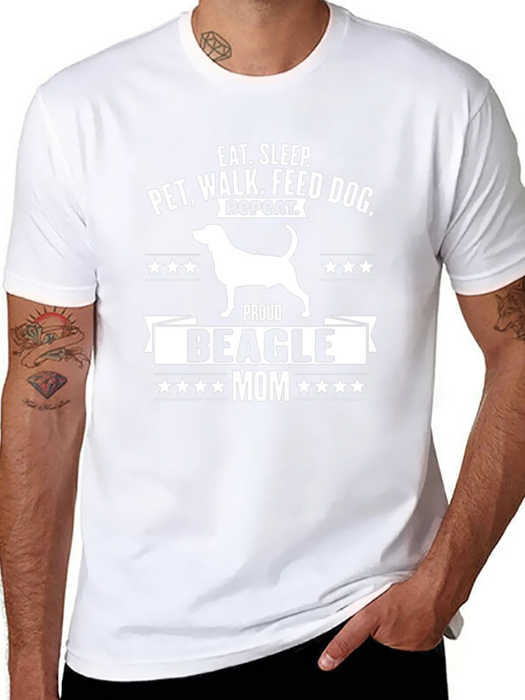 Proud Beagle Mom T-Shirt product image 7