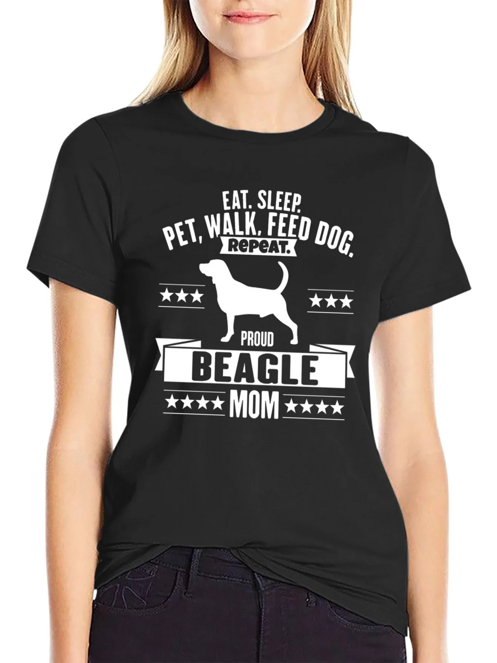 Proud Beagle Mom T-Shirt product image 2