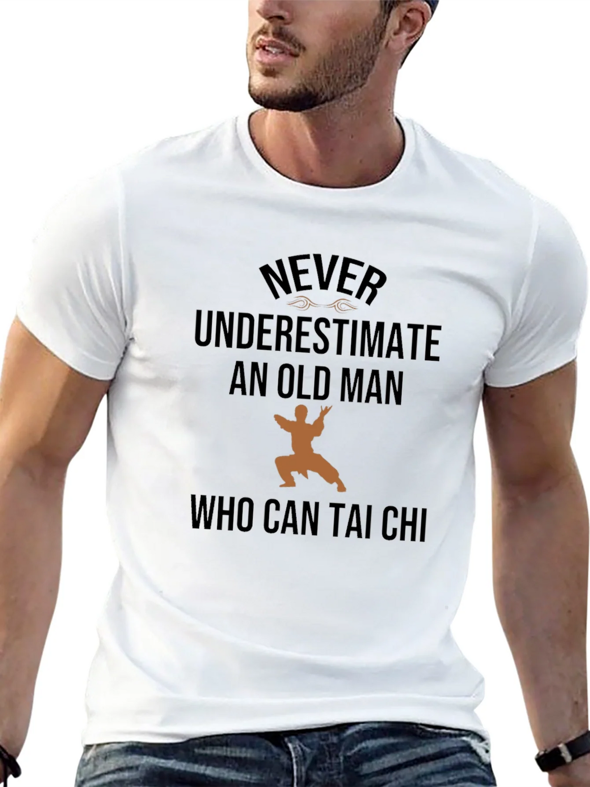 Never Underestimate Old Man Tai Chi T-Shirt product image 12