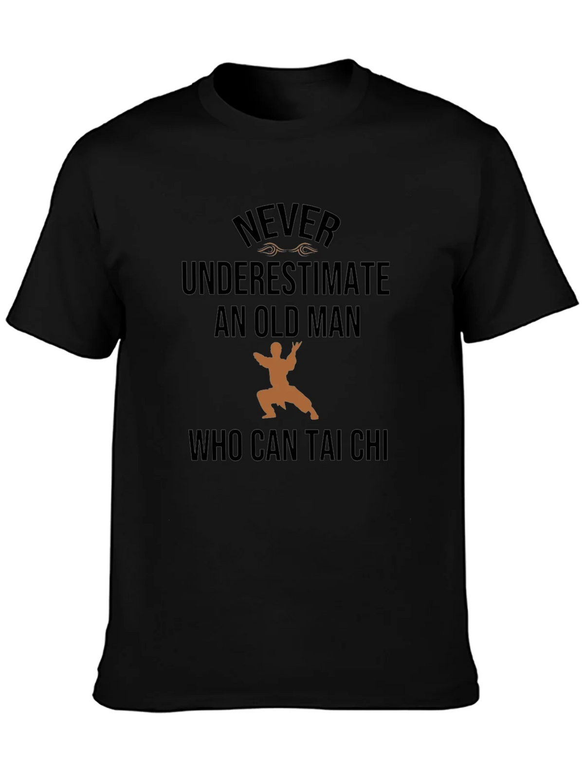 Never Underestimate Old Man Tai Chi T-Shirt product image 3