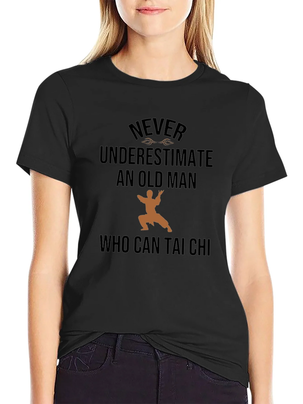 Never Underestimate Old Man Tai Chi T-Shirt product image 2