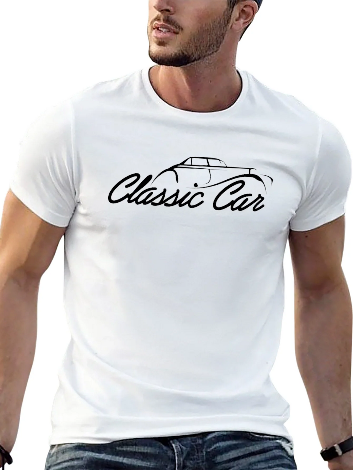 Classic Car Graphic Tee - Stylish Retro Design product image 12
