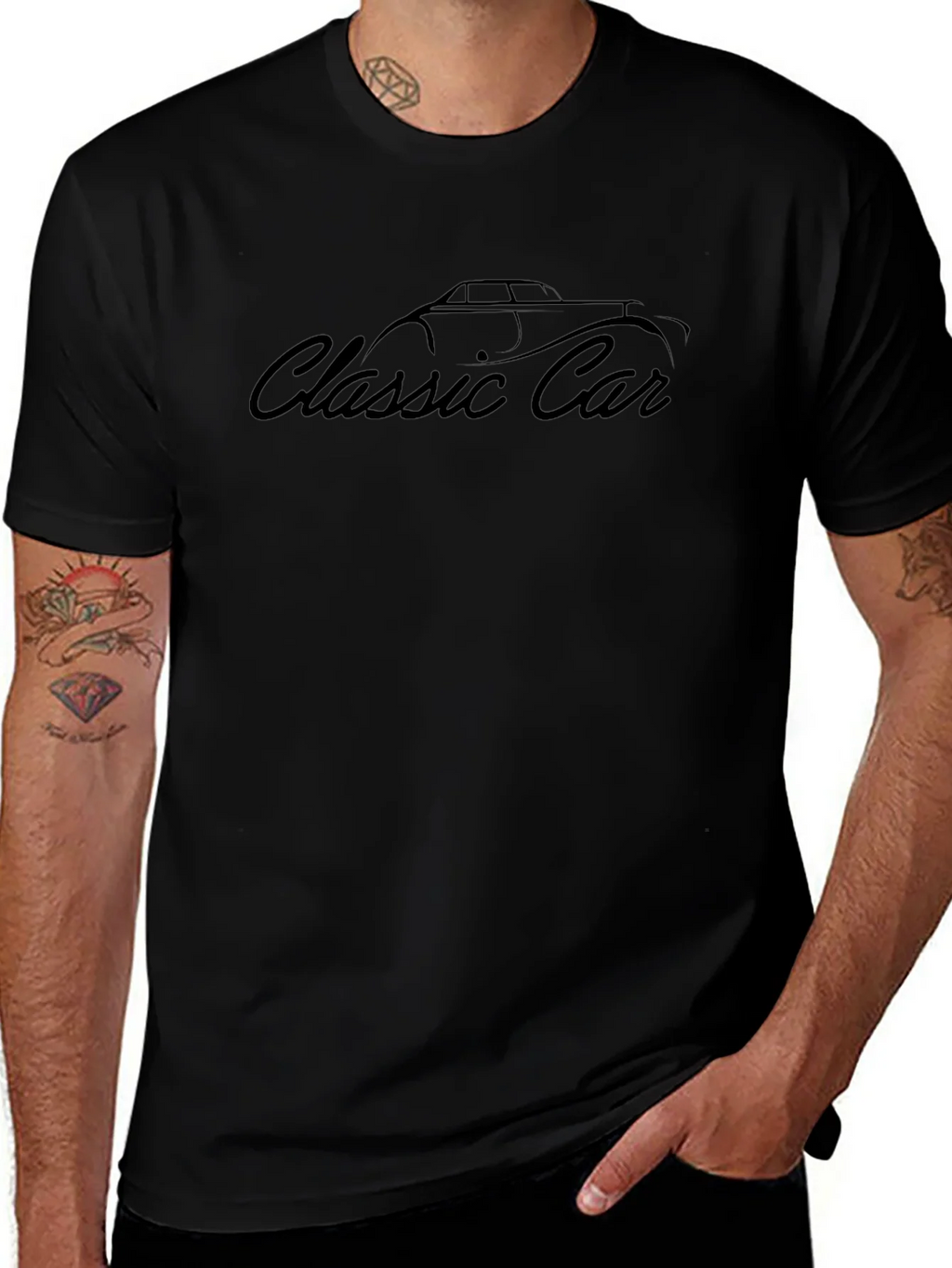 Classic Car Graphic Tee - Stylish Retro Design product image 1