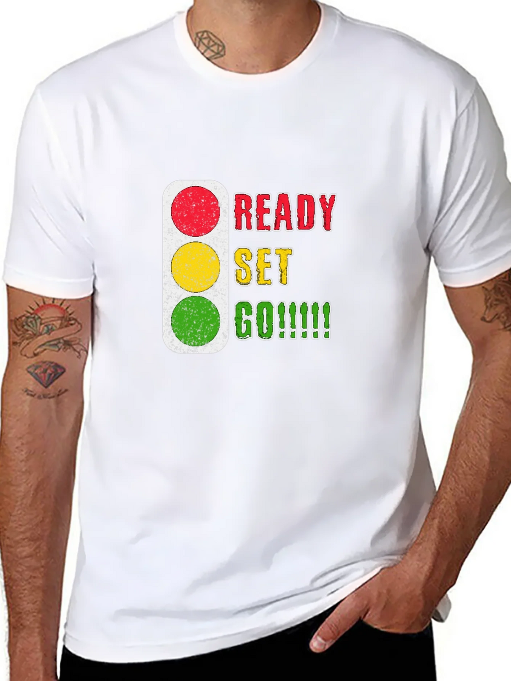 Ready Set Go T-Shirt - Traffic Light Design product image 7