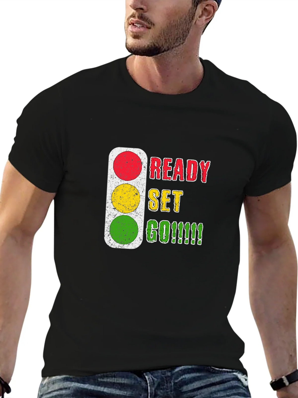 Ready Set Go T-Shirt - Traffic Light Design product image 6