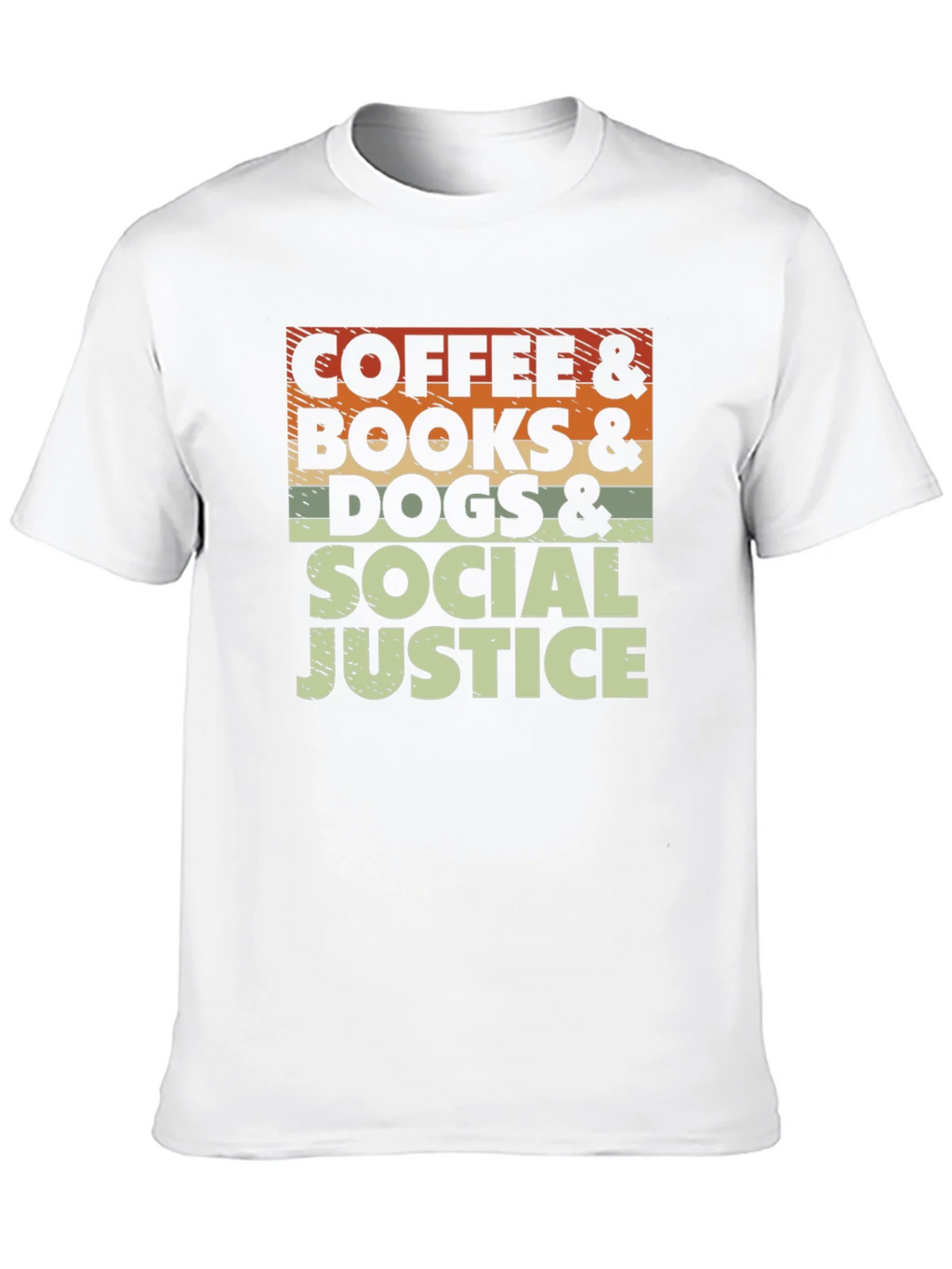 Coffee Books Dogs & Social Justice T-Shirt product image 7
