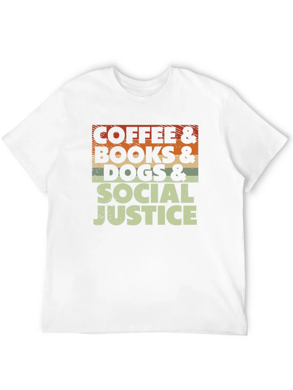 Coffee Books Dogs & Social Justice T-Shirt product image 9