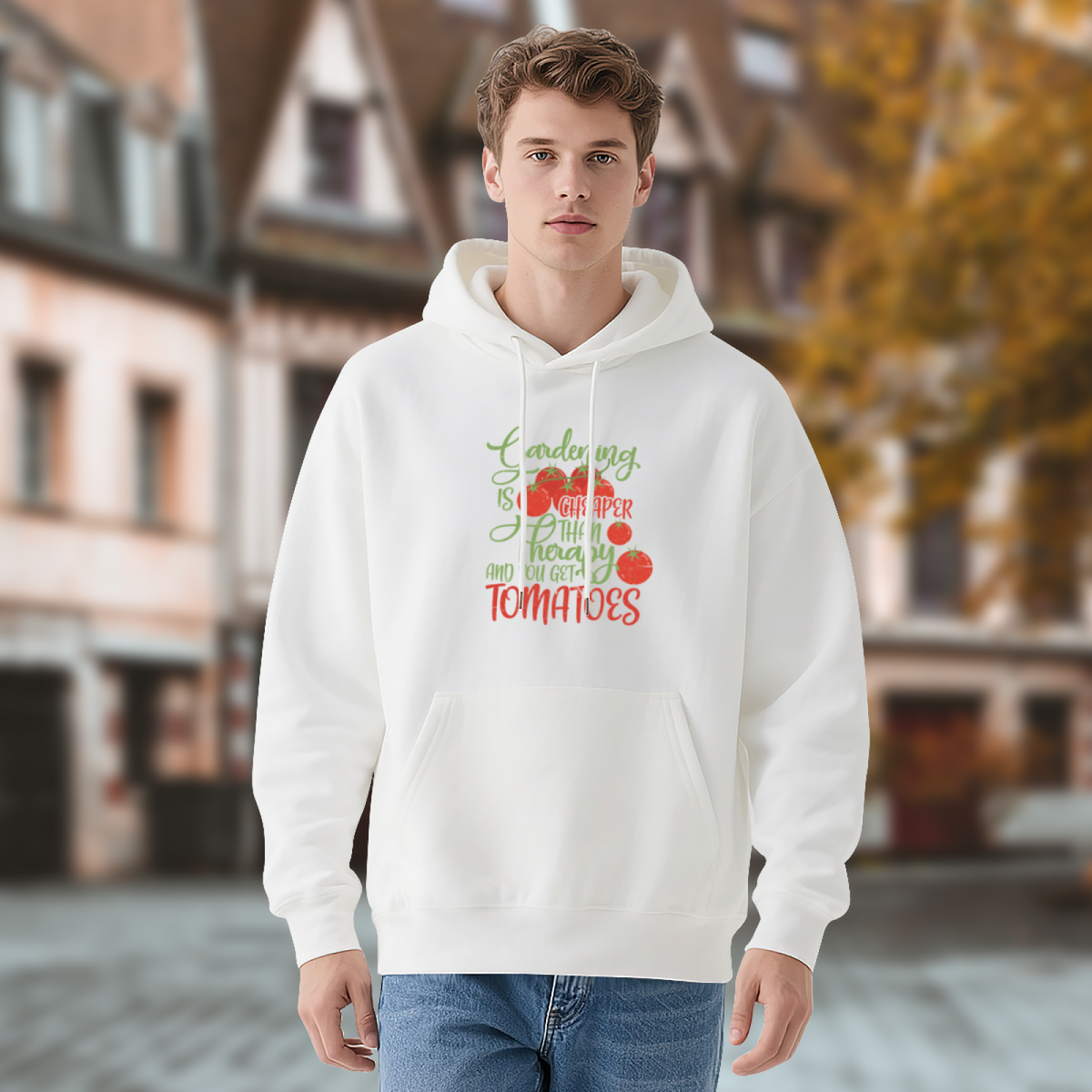 Modern Style Graphic Hoodie - Eye-Catching Design #0634 product image 4